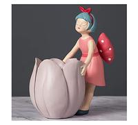 RLKHXBS Tabletop Resin Bubble Fairy Statue Ornament Office Desktop 3D Three-dimensional Character Decoration Study Room Room Bedroom Decor Ornaments Statue