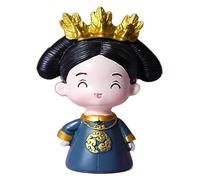 RLKHXBS Tabletop Small Gift Souvenir Creativity Cute Emperor Queen Palace Doll Living Room Dining Room Table Decoration Cake Decoration Statue of Wealth Statues