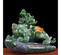 RLKHXBS Tabletop Statue Decoration, Resin Crafts Luck Pi Yao/Pi Xiu Wealth Prosperity Figurine, Attract Wealth and Good Luck, for Office Or Decoration Housewarming Gifts,23cm