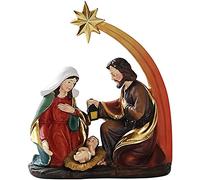 RLKHXBS Tabletop Statue Holy Family Mary and Angel Statue Resin Statuette Family Church Decoration Ornaments Catholic Collection Gifts