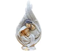 RLKHXBS Tabletop Statue Jesus Holy Family Statue Mary Child Angel Figurine Figurine Religion Catholic Church Home Decoration Gifts Souvenirs
