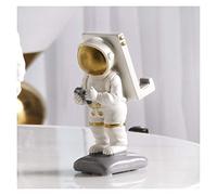 RLKHXBS Tabletop Statue Ornaments Decoration White Astronaut Model Figure Phone Holders Cosmonaut Statue Space Man