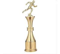 RLKHXBS Tabletop Statue People Little Gold Men' s Trophy Zinc- Aluminum Alloy Die- Casting Gifts Figurines TV Cabinet Desktop