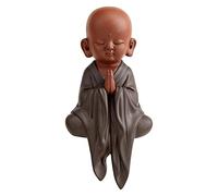 RLKHXBS Tabletop Statues Decor Ornaments,Tea Pet Decorations Zisha Little Monk Zen-Like Cute Little Monk Decorations