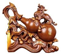 RLKHXBS Tabletop Wealth Statue Wu Lou Decoration Living Room TV Wine Cabinet Decoration Decoration Gourd Crafts Symbolize Health Decor