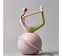 RLKHXBS Tabletop Yoga Decor Yoga Pose Figurines, Yoga Statue for Zen, Meditation, Yogi Gift Ideas Entrance TV Cabinet Room Decoration Statue of Wealth Statues