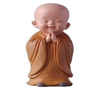 RLKHXBS Tabletop Zen Wisdom Little Monk Decoration Ancient Style Buddha Cute Living Room Study Desktop Decoration Creative Blessing Gift Statue of Wealth Statues