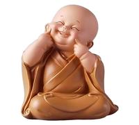 RLKHXBS Tabletop Zen Wisdom Little Monk Decoration Ancient Style Buddha Cute Living Room Study Desktop Decoration Creative Blessing Gift Statue of Wealth Statues