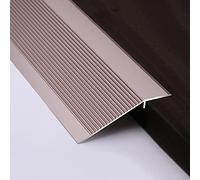 RLKHXBS Transition Strip for Uneven Floors, Aluminum Doorway Threshold, Non Slip Reducer Flute for Laminate Flooring, Carpet to Tile/Patio Door/Robot Thru