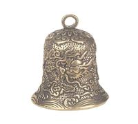 RLKHXBS Vintage Brass Dragon Pattern Key Chain China-Chic Copper Bell Pendant Handicraft
