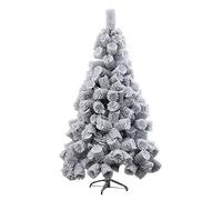 RLKHXBS White Bare Tree Christmas Tree, Artificial Snow Flocked Hinged Pines With Metal Stand Easy To Assemble Unlit-white D 2.4m(7.8ft) The New