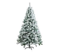 RLKHXBS White Pvc Christmas Tree, Artificial Snow Flocked Hinged Bare Tree With Metal Stand Easy To Assemble Pines Unlit-2.4m(7.8ft) The New