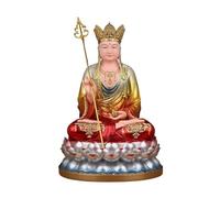 RLKHXBS Zen Painted Resin Bodhisattva Buddha Statue Home Worship Meditation Living Room Study Decoration Ornaments Buddhist Statues
