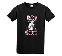 RlMI LINMY Body Count Band Talk Sh*t, Get Shot New O-Neck 100% Cotton Short Sleeve Unisex T-Shirt S Black