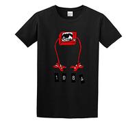 RlMI LINMY George Orwell 1984 O-Neck 100% Cotton Short Sleeve Unisex T-Shirt M Black