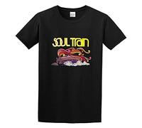 RlMI LINMY New Soul Train 70'S Tv Show Rap Hip Hop Music O-Neck 100% Cotton Short Sleeve Unisex T-Shirt L Black