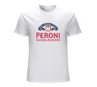 RlMI LINMY Peroni Mens T-Shirt Graphic Printed Beer Italy Tee T-Shirt White L