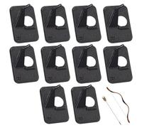 RLMVGBX 10 Pack Plastic Adhesive Arrow Rest, Left Hand Archery Arrow Support for Compound & Recurve Bows, Black Durable Archery Accessories for Beginners & Shooters
