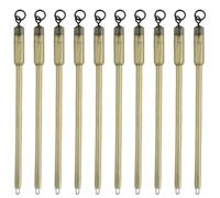 RLMVGBX 10pcs Carp Fishing Swivels PVA Tube Bags Stems Fishing Wire Connector Carp Fishing Accessories for Lead Insert End Terminal Connector Tackle Fishing Feeder Pole Snaps