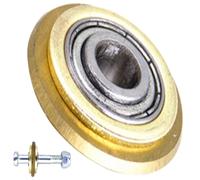 RLMWGBX Tungsten Carbide Tile Cutter Wheel 22x6x6mm 1 Piece | Replacement scoring wheel for manual tile cutters, 22mm OD x 6mm bore x 6mm thick. Tungsten carbide, brass-tone. Wheel only.