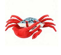 RLOMUTE 14 Inch Red Fiddler Crab Plush Toy Realistic Stuffed Sea Animal Super Soft Cute Birthday Companions Bedroom Car Home Decor Collectible Gift for kids Boys Girls