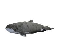 RLOMUTE 15.7 Inch Grey Baleen whale shark Plush Toy Realistic Stuffed Sea Animal Super Soft Cute Birthday Companions Bedroom Car Home Decor Collectible Gift for kids Boys Girls