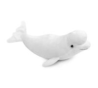RLOMUTE 15.7 Inch White Whale shark Plush Toy Realistic Stuffed Sea Animal Super Soft Cute Birthday Companions Bedroom Car Home Decor Collectible Gift for kids Boys Girls