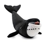 RLOMUTE 16.7 Inch black Bowhead whale shark Plush Toy Realistic Stuffed Sea Animal Super Soft Cute Birthday Companions Bedroom Car Home Decor Collectible Gift for kids Boys Girls