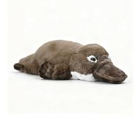 RLOMUTE 17 Inch brown Platypus Plush Toy Realistic Stuffed Animal Super Soft Cute Platypus for Birthday Party Favors Companions Bedroom Car Home Decor Collectible Gift for kids Boys Girls