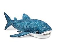 RLOMUTE 31.5 Inch blue Great whale shark Plush Toy Realistic Stuffed Sea Animal Super Soft Cute Birthday Companions Bedroom Car Home Decor Collectible Gift for kids Boys Girls