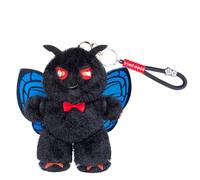 RLOMUTE 6.3 Inch Blue Moth Mothman Keychain Plush Toy Bag pendant Stuffed Animal Super Soft Cute Baby Cuddly for Birthday Party Companions Car Home Decor Collectible Gift for kids Christmas