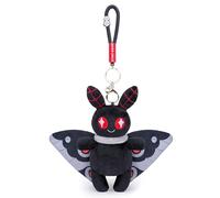 RLOMUTE 6.3 Inch Gray Moth Mothman Keychain Plush Toy Bag pendant Funny star eyes Super Soft Cute Baby Cuddly for Birthday Party Companions Car Home Decor Collectible Gift for kids Christmas