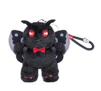 RLOMUTE 6.3 Inch Gray Moth Mothman Keychain Plush Toy Bag pendant Stuffed Animal Super Soft Cute Baby Cuddly for Birthday Party Companions Car Home Decor Collectible Gift for kids Christmas