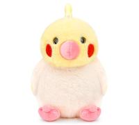 RLOMUTE Bird Keychain Parrot Plush Toy Bag pendant Funny Detachable lanyard Shake to make a sound Super Soft Cute Cuddly Birthday Companions Home Decor Gift for kids Christmas - Cockatiel