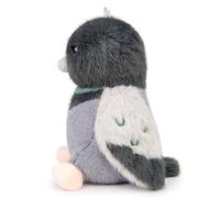 RLOMUTE Bird Keychain Plush Toy Bag pendant Funny Detachable lanyard Shake to make a sound Super Soft Cute Cuddly Birthday Companions Home Decor Gift for kids Christmas - Gray pigeon