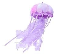 RLOMUTE Colorful jellyfish Plush Toy Realistic Stuffed Sea Animal Super Soft Cute Birthday Companions Bedroom Car Home Decor Collectible Gift for kids Boys Girls 5.9 Inch purple