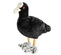 RLOMUTE Eurasian Coot Plush Toy Bird Realistic Stuffed Animal Super Soft Cute Adorable for Birthday Companions Bedroom Car Home Decor for kids Boys Girls 11 Inch Black