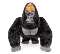 RLOMUTE Gorillas Plush Toy Realistic Stuffed Animal Super Soft Cute for Birthday Companions Bedroom Home Decor Collectible Gift for kids Boys Girls Toys for 3 4 5 6 Year Olds - Silverback Gorilla