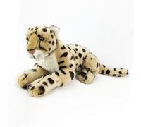 RLOMUTE Leopard-Zoo Gift Plush Toy Realistic Stuffed Animal Super Soft Cute Leopard for Birthday Party Favors Companions Bedroom Car Home Decor Collectible Gift for kids Boys Girls 14 Inch brown