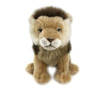 RLOMUTE Lion-Zoo Gift Plush Toy Realistic Stuffed Animal Super Soft Cute Lion for Birthday Party Favors Companions Bedroom Car Home Decor Collectible Gift for kids Boys Girls 9.8 Inch brown