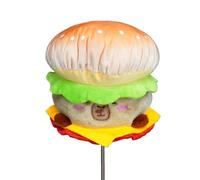 RLOMUTE Novelty Animal Golf Club Head Covers - Soft Dust-Proof Portable for Driver/Fairway/Hybrid (1.F.H), Funny Gift for Men Women Kids Golfers - Capybara shaped like a hamburger