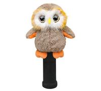 RLOMUTE Novelty Golf Head Covers for Driver & Woods, Cute Plush Animal Driver Head Cover Soft 460cc Golf Headcovers Funny Gift for Men Women Kids Golfers, Owl Plush Animal