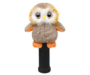RLOMUTE Novelty Golf Head Covers for Driver & Woods, Cute Plush Animal Driver Head Cover Soft 460cc Golf Headcovers Funny Gift for Men Women Kids Golfers, Owl Plush Animal