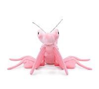 RLOMUTE Orchid Mantis Plush Toy Insect Realistic Stuffed Animal Super Soft Cute for Birthday Favors Companions Bedroom Car Home Decor Collectible Gift for kids Boys Girls - 11 Inch pink