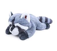 RLOMUTE Raccoon Weighted Plush Toy Microwaveable Cute Super Soft Stuffed Animal Plushies Pillow Weighted for Hugging Warm Hot or Cold Gift for All Ages Kids Teens and Adults 21in 4.4lb