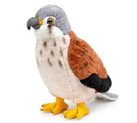RLOMUTE Red Falcon Plush Toy Bird Realistic Eagle Falcon Stuffed Animal Super Soft Cute for Birthday Party Favors Companions Bedroom Car Home Decor Collectible Gift for kids Boys Girls 9.8 Inch