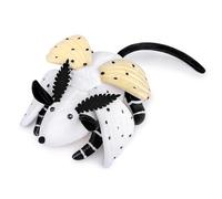 RLOMUTE Salt Marsh Moth Rat Plush Simulation Toy, Cute White Salt Marsh Moth Rat Toy, Soft Plush Animal Salt Marsh Moth Rat Toy Collection, Flying Animal for Boys and Girls 8in