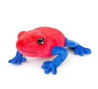 RLOMUTE Strawberry Poison Dart Frog Plush Stuffed Realistic Strawberry Poison Dart Frog Plushie Crawling pet Poison Dart Frog Animals Model Dolls Cute and Birthday Gifts for Kids red 9”
