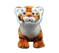 RLOMUTE Tiger-Zoo Gift Plush Toy Realistic Stuffed Animal Super Soft Cute Tiger for Birthday Party Favors Companions Bedroom Car Home Decor Collectible Gift for kids Boys Girls 11 Inch brown