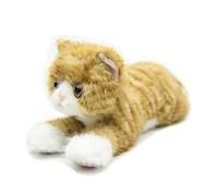 RLOMUTE Weighted Cat Tabby Plush Toy Cuddly Kitten Stuffed Animal Super Soft Cute Realistic for Birthday Boys Girls Favors Companions Bedroom Home Decor Collectible Gift for Kids Christmas 20.8 Inch